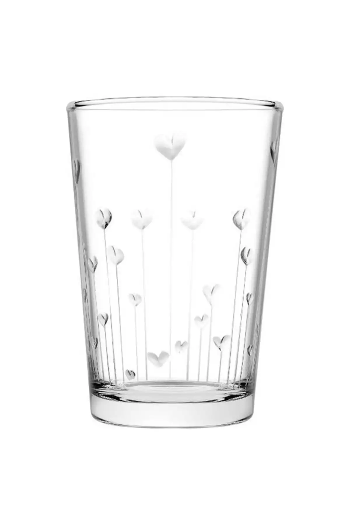 لیوان 2150 آب 6تکه راهراه طرحدار قلب برند Paşabahçe کد 1758238329