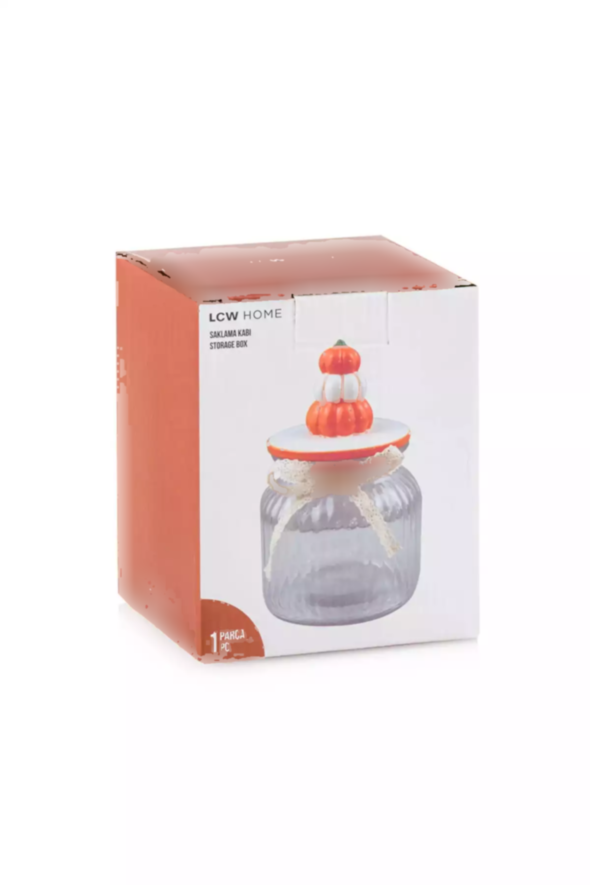 ظرف نگهداری بی رنگ خانه شیشه ای 600میلی لیتر شکلدار عسل برند LC Waikiki کد 1758385328