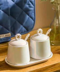 ظرف نگهداری ست خانه سرامیک سفید برند LC Waikiki کد 1758379272