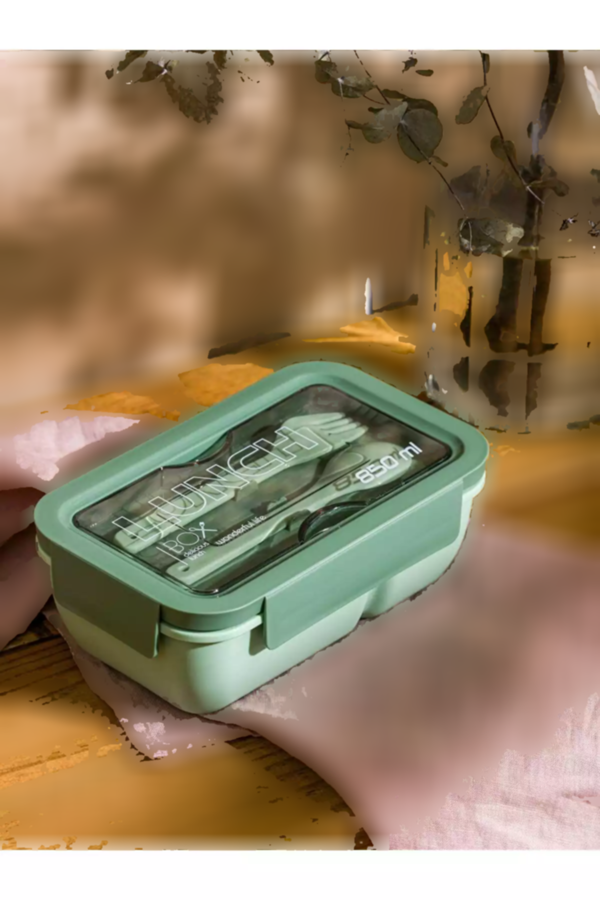 ست ظرف نگهداری قسمته خانه 850میلی لیتر سبز برند LC Waikiki کد 1758379274