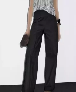 پاچه گشاد طرحدار دوخته شده شلوار برند Massimo Dutti کد 1758115872