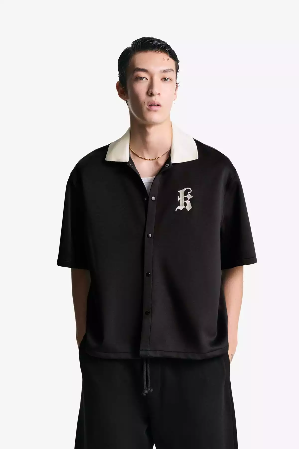 پیراهن آستین کوتاه کار شده برند Bershka کد 1757754728