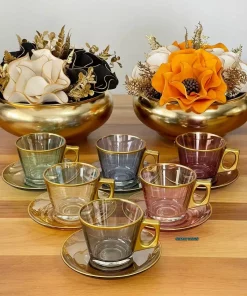 ست فنجان چای 6نفره 12تکه قهوه پاشاباهچه برند Paşabahçe کد 1758451271
