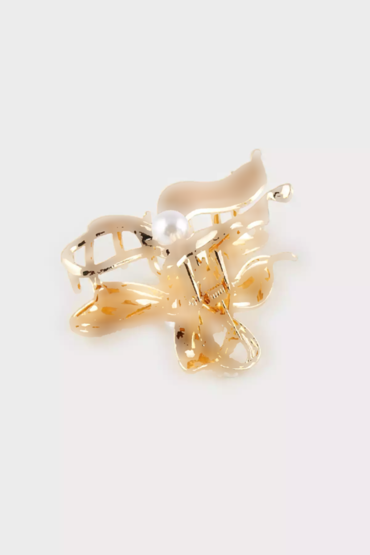 گیره سگکدار روباندار مروارید دوزی شده طلایی زنانه برند Defacto کد 1757369708