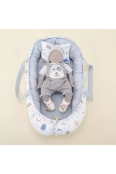 کریر لانه زنبوری دو طرفه آبی بالشت برند Yunikobaby کد 1757094072