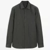 پیراهن متناسب کتان برند Massimo Dutti کد 1757748849