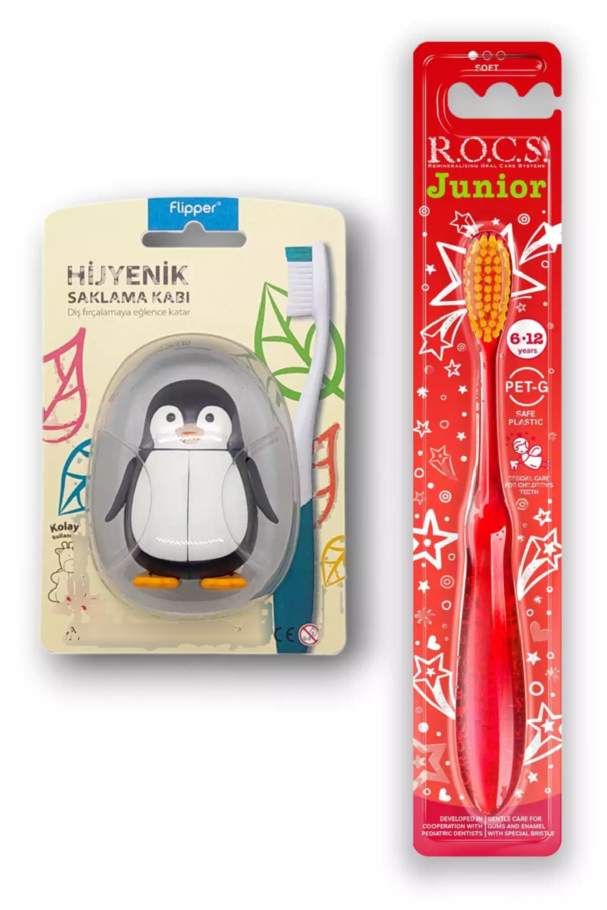 ظرف نگهداری مسواک ست پنگوئن Junior قرمز برند R.O.C.S. کد 1757335330