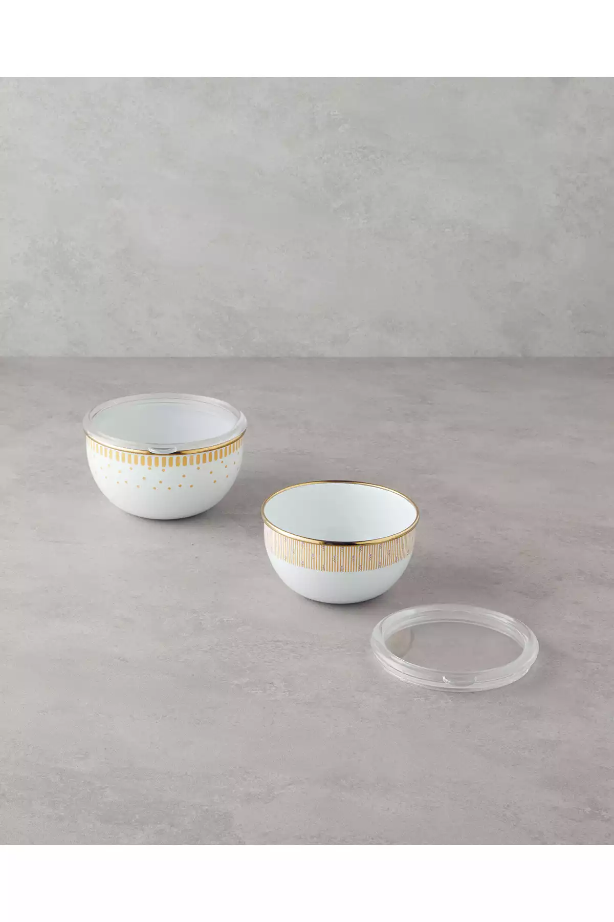 ظرف نگهداری لعابی 75x زرد سفید یکدست برند English Home کد 1758361271