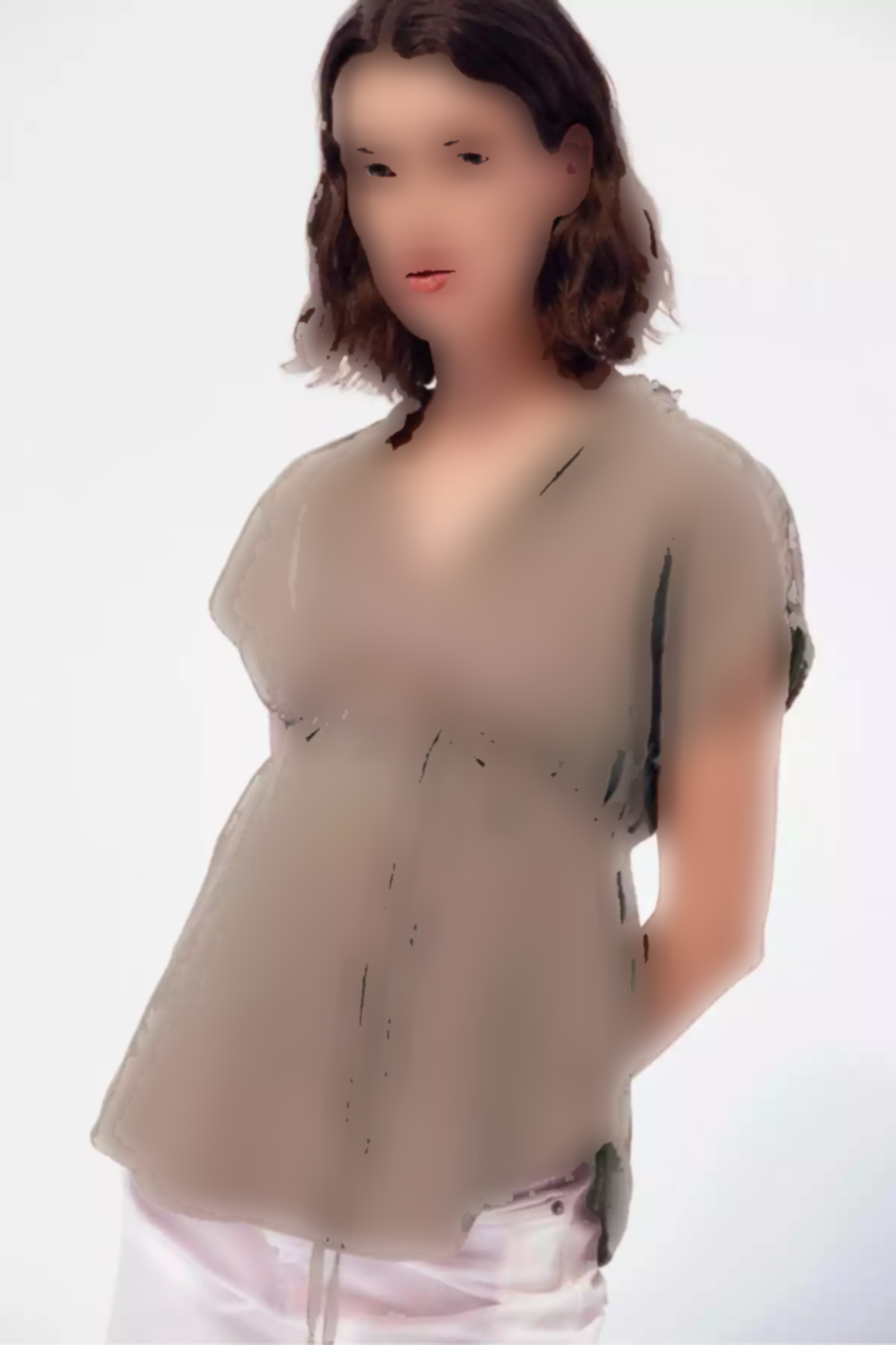 بلوز muslin کمربند دار برند H&M کد 1757223189