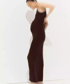 پیراهن بافتنی لاستیک بنددار برند H&M کد 1759233740