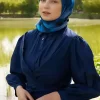 روسری طرح سرمه ای برند Madame Polo کد 1757930650