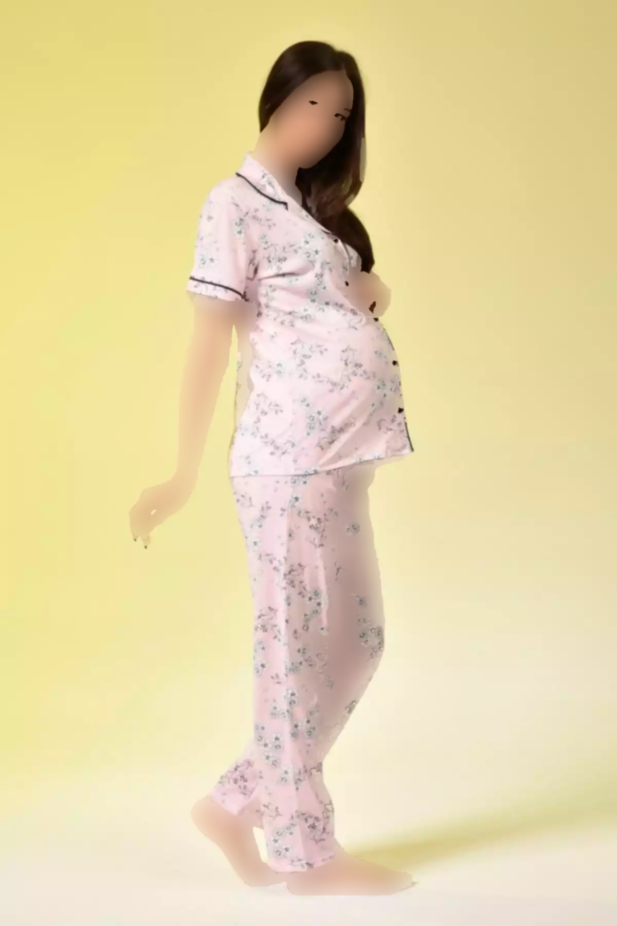 لباس راحتی دکمهدار آستین کوتاه از جلو پانیه بارداری برند LİKAPA کد 1756924868