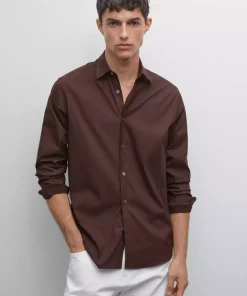 پیراهن اسلیم فیت کشی برند Massimo Dutti کد 1757749027
