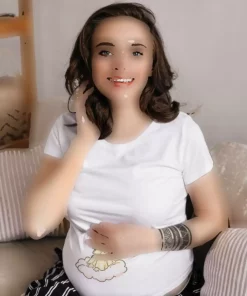 تیشرت گشاد کودک چاپی فرشته بارداری برند HobyUsa کد 1758292872