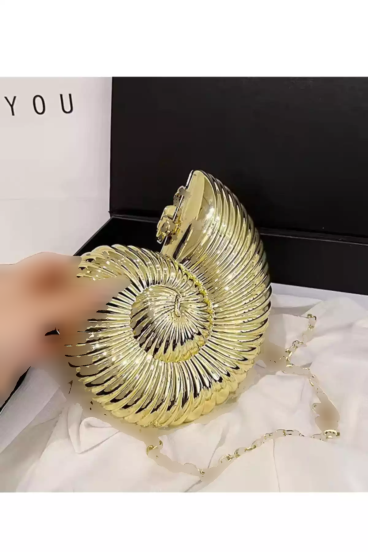 کیف مجلسی صدفی طرحدار آبی طلایی برند Berlesi کد 1758415263