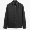 پیراهن متناسب 100کتان برند Massimo Dutti کد 1757749148