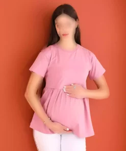 بلوز پارچه پنبه ای چیندار دامن بارداری برند Levsem کد 1757234470