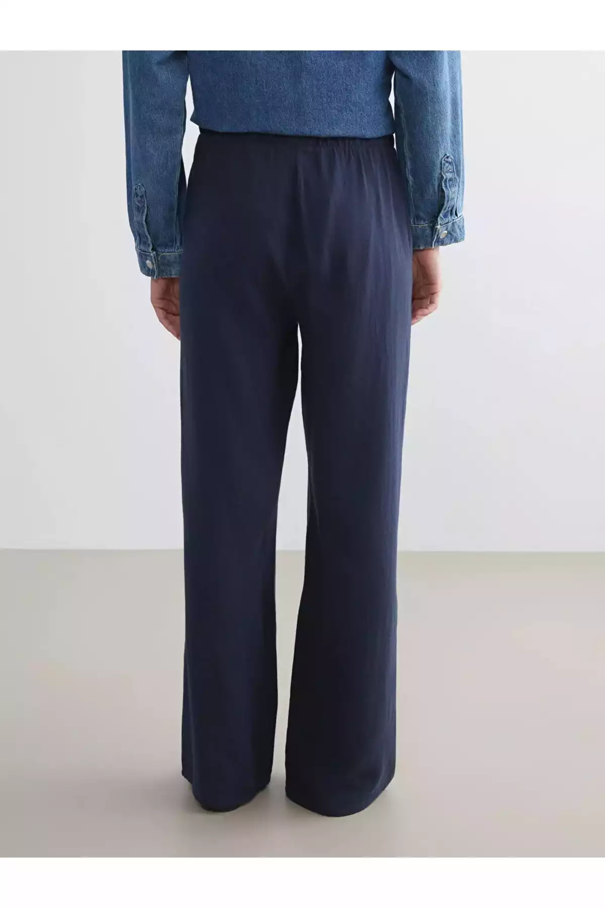 کمر کشی muslin بافتنی شلوار زنانه برند LC Waikiki کد 1758314472