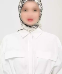روسری لیز نمیخورد روزانه طرحدار چاپی چند رنگ غیر کریستالی برند Madame Polo کد 1757934671