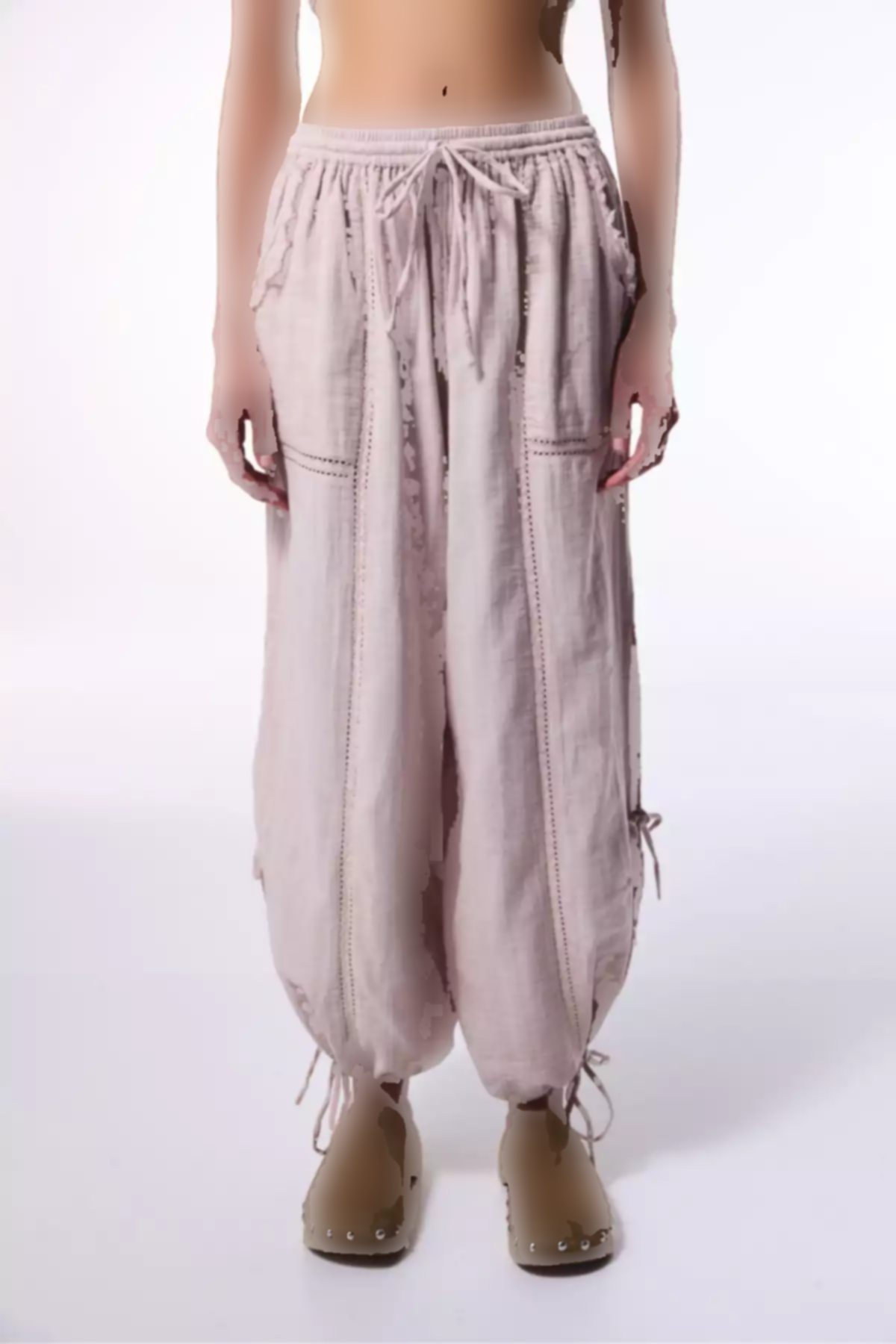 گشاد بلند muslin رنگ سنگی شلوار کیو برند Penti کد 1757388729