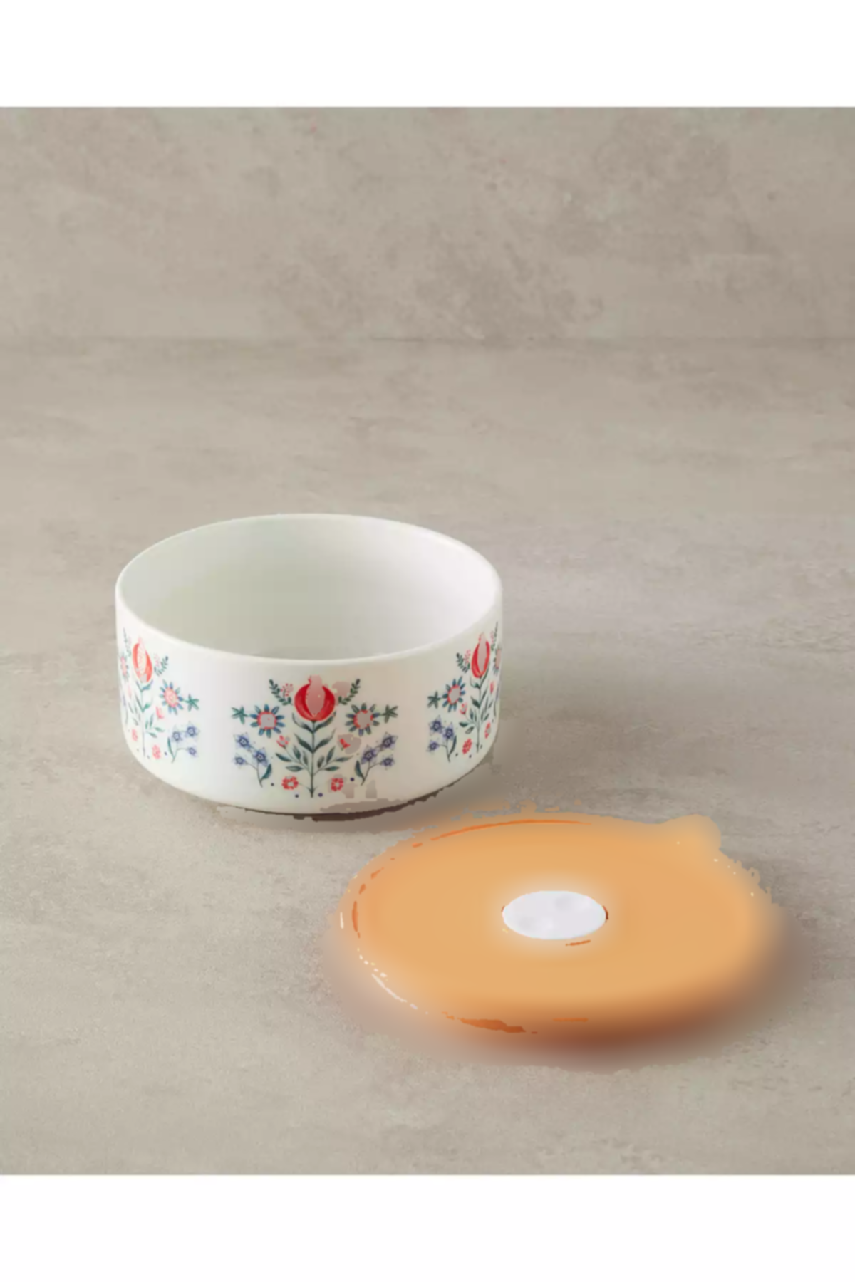 ظرف نگهداری جدید گلدار زرد کارناوال برند English Home کد 1758490269