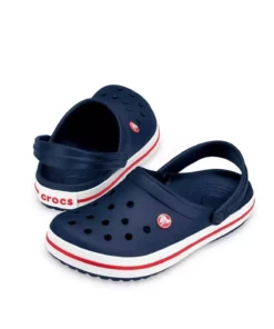 دمپایی کروک بند رنگ سرمهای برند Crocs - 318850550