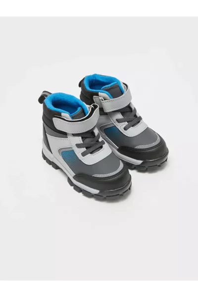 بوت بچه‌گانه مردانه بلوک رنگی آنتراسیت LCW STEPS برند LC Waikiki - 1020396426