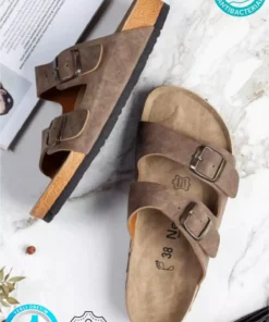 دمپایی ortopedik مادرید با دو بند و قفل، مناسب برای استفاده روزمره در خانه و بیرون. برند neon shoes - 270555325