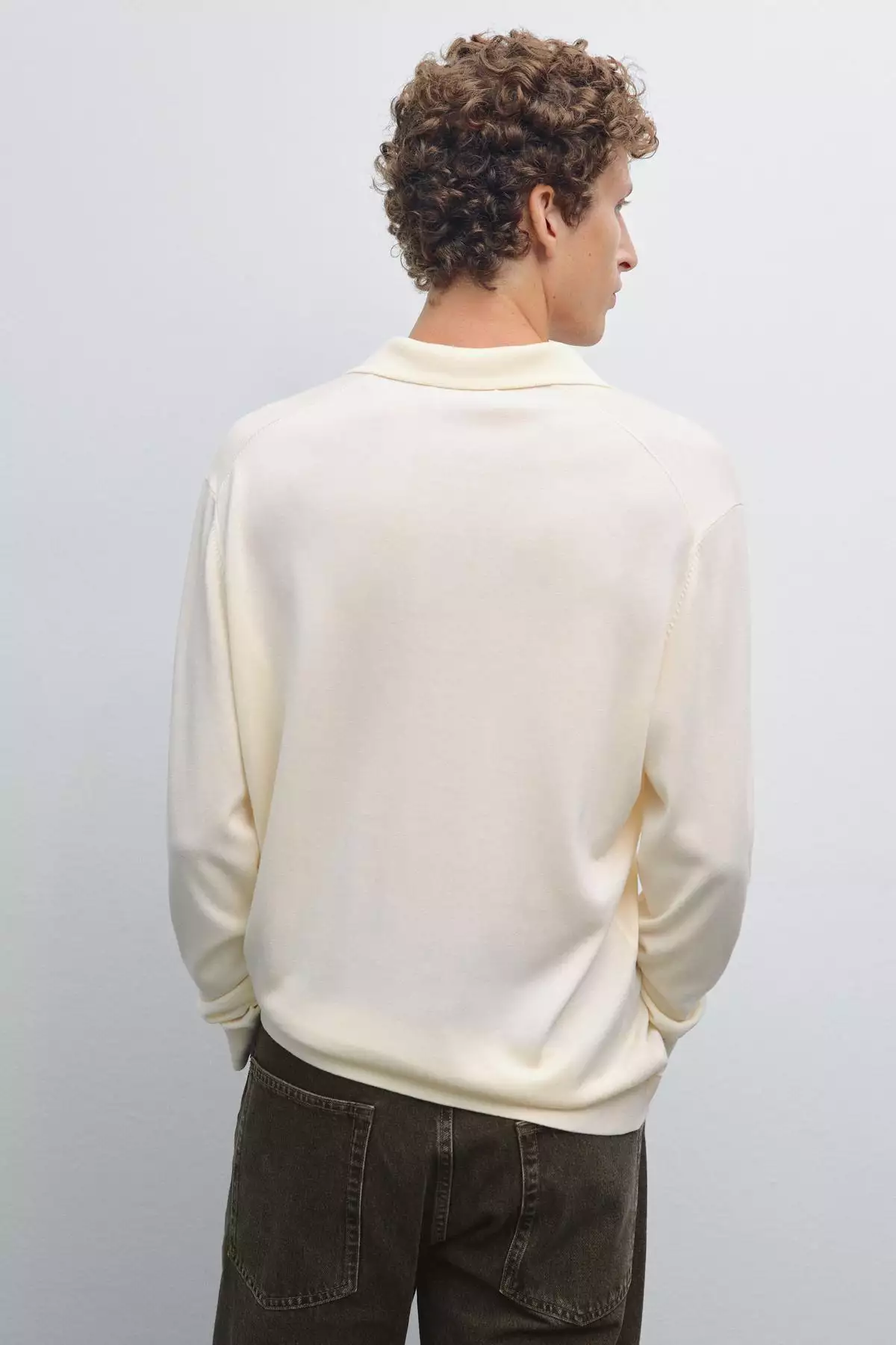پولوشرت یقه وی و ژاکت یقه polo برند Massimo Dutti - 954094289