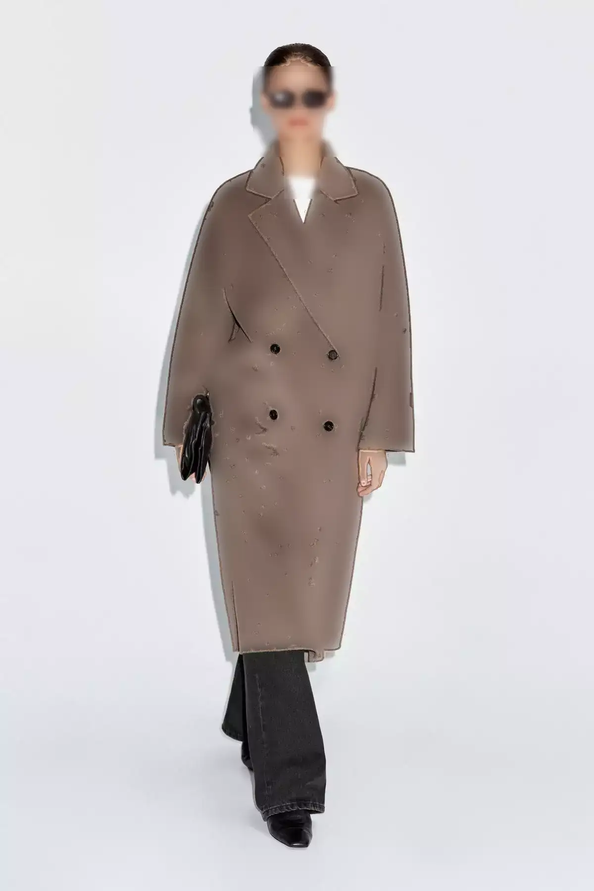 کابان کراوزه از ترکیب پشم بلند برند Massimo Dutti - 984284173