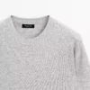 ژاکت یقه گرد از ترکیب پشم یخ زده برند Massimo Dutti - 966117438