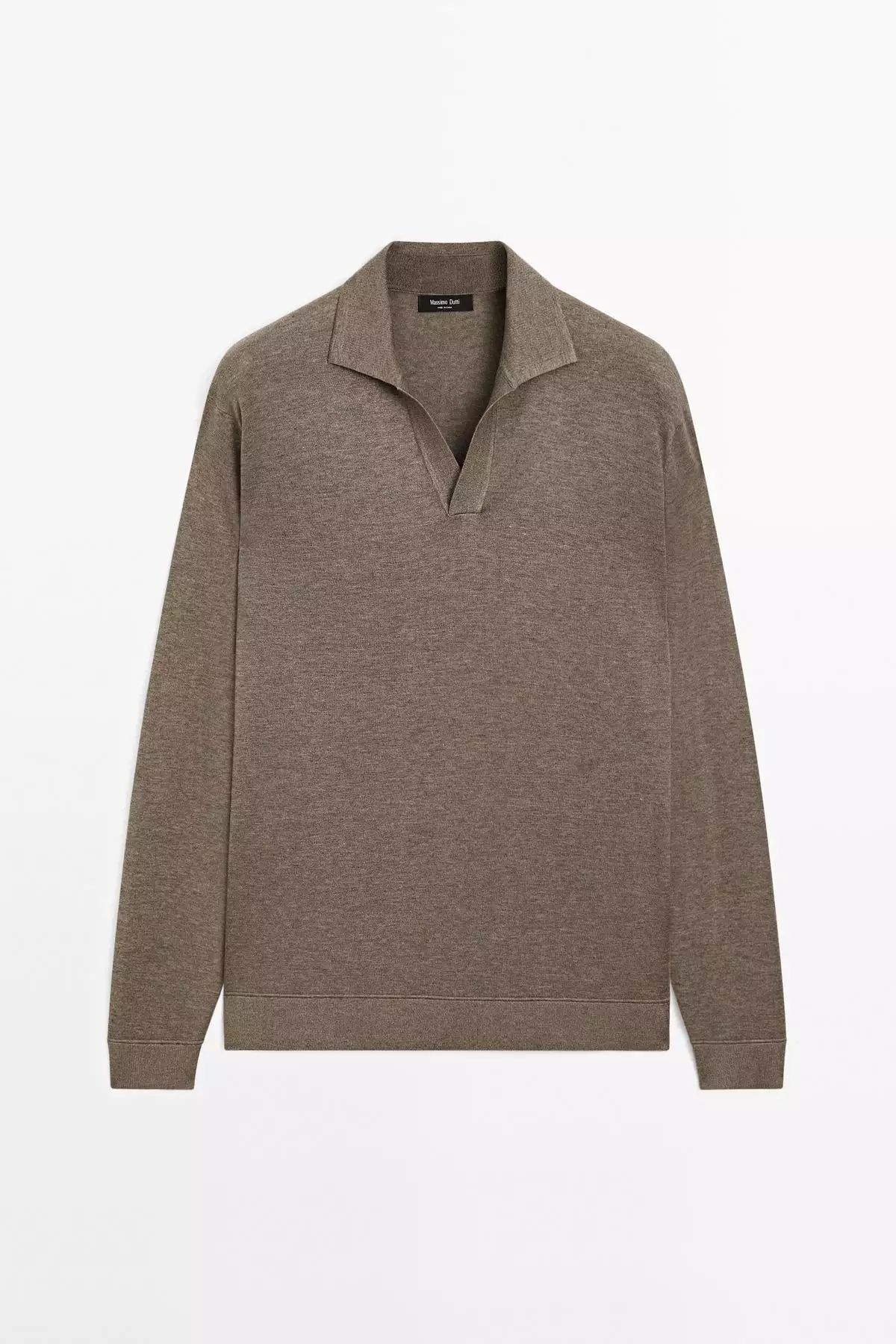 کیس پولو یقه وی، ژاکت با یقه پولو برند Massimo Dutti - 963076468