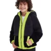 مونت بچگانه فلیس کامل شیروانی سیاه خارجی Sk232203 برند Skechers - 767773812