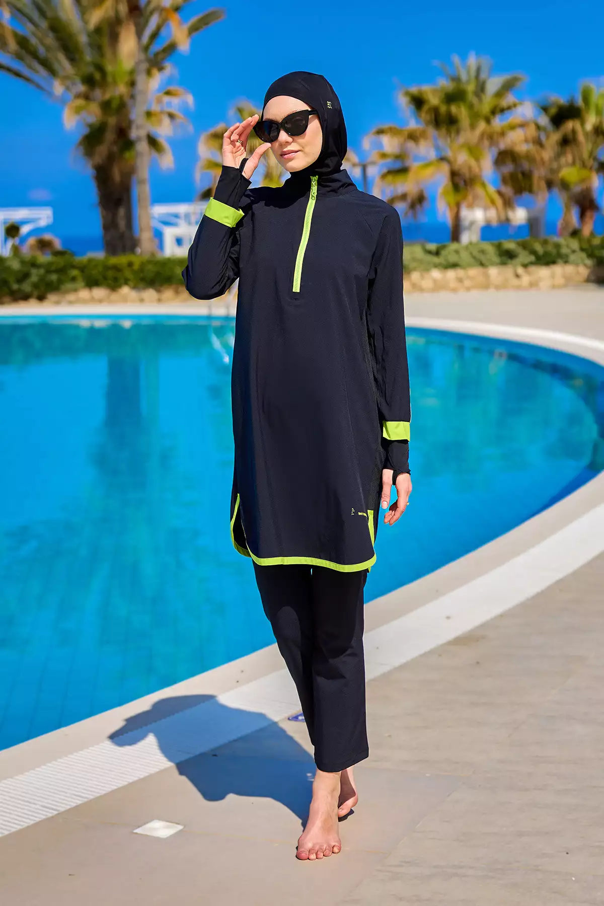 ماهیستای تم کاپالی – مایو پوشیده زنانه، ضد آب، با حفاظت UPF50+ – M2531 برند Marina - 970089939