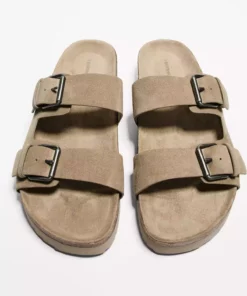 سندل تخت با بند دورنگ برند Bershka - 896761892