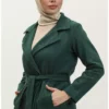 کاپ پشم کروز یقه 5503-02 سبز زیتونی برند sefamerve - 833440824