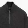 ژاکت با زیپ نخی برند Massimo Dutti - 967573815