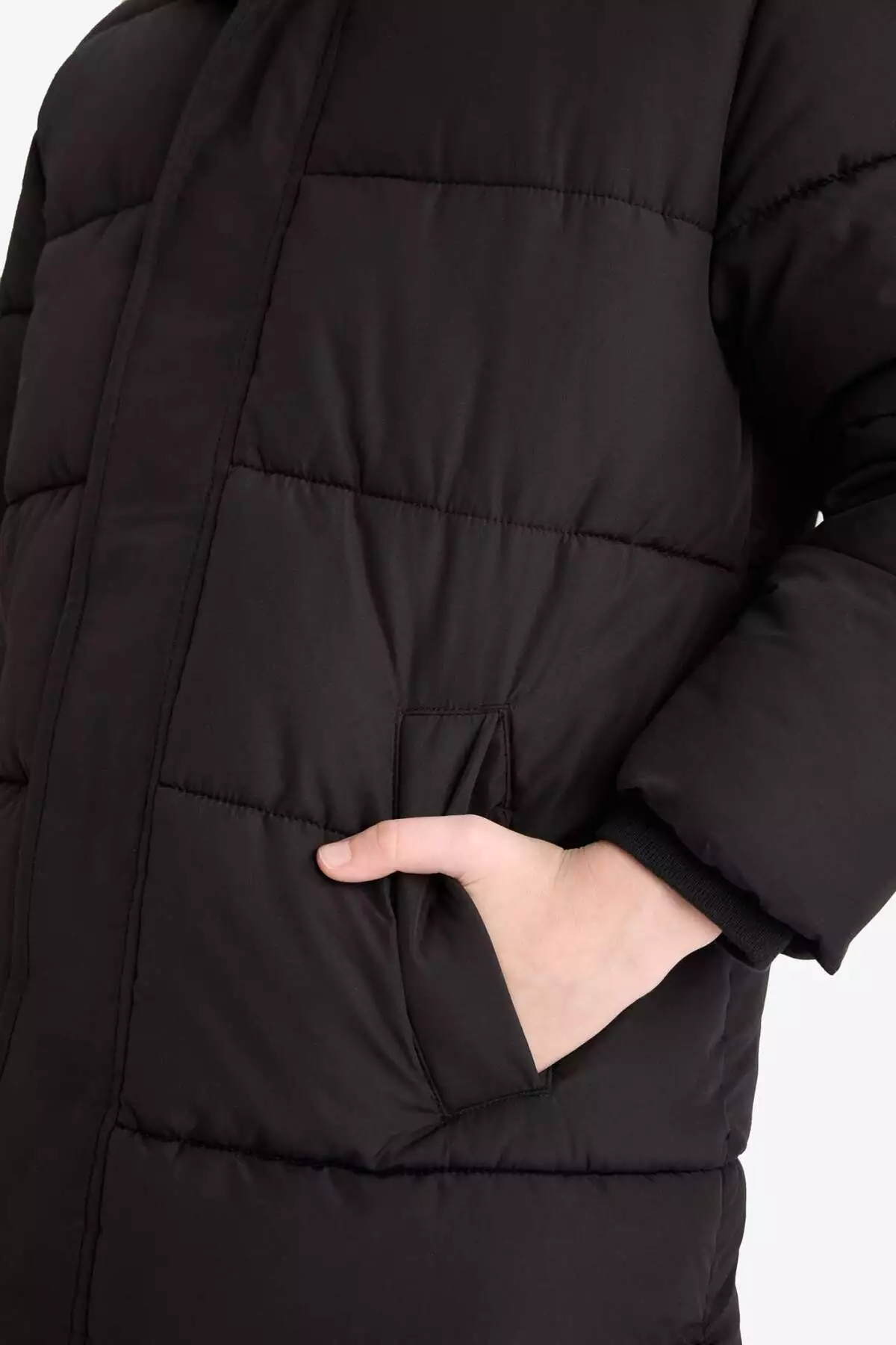 پالر کلاهدار و زیپدار ضدآب برای پسر بچهها با دکمه و جیب C8782A824WN برند Defacto - 870785709