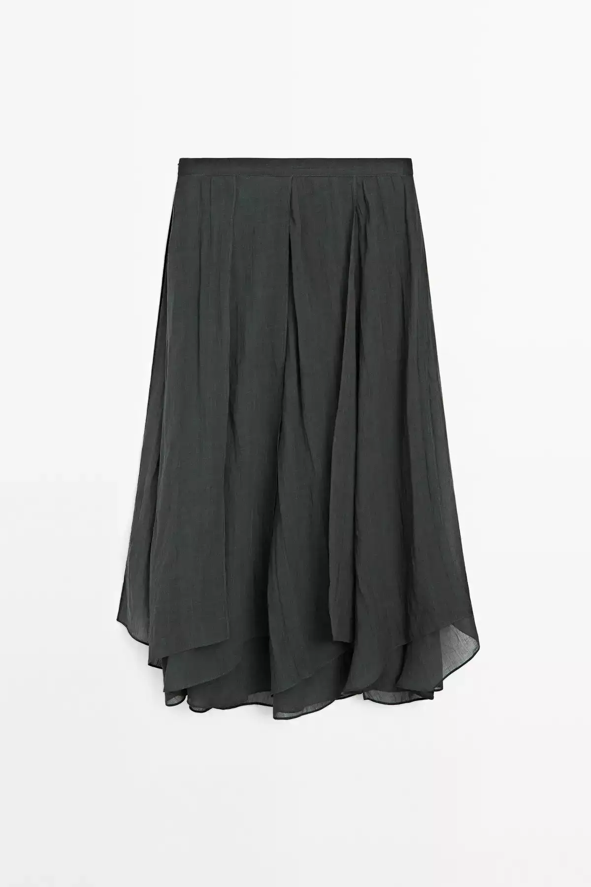 دامن بلند چیندار برند Massimo Dutti - 943630735
