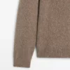 کت های کشباف با یقه گرد و طرح ملانژ برند Massimo Dutti - 991334061
