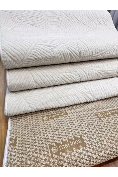 فرش گلدانی مرینوس بافت برجسته مناسب برای راهرو، آشپزخانه، سالن و اتاق کودک با زیره ضد لغزش برند Merinos - 833461363