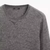 ژاکت پشمی یقه گرد برند Massimo Dutti - 957598678