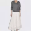 پلیور و یقه V کشبافی پشمی برند Massimo Dutti - 953461062