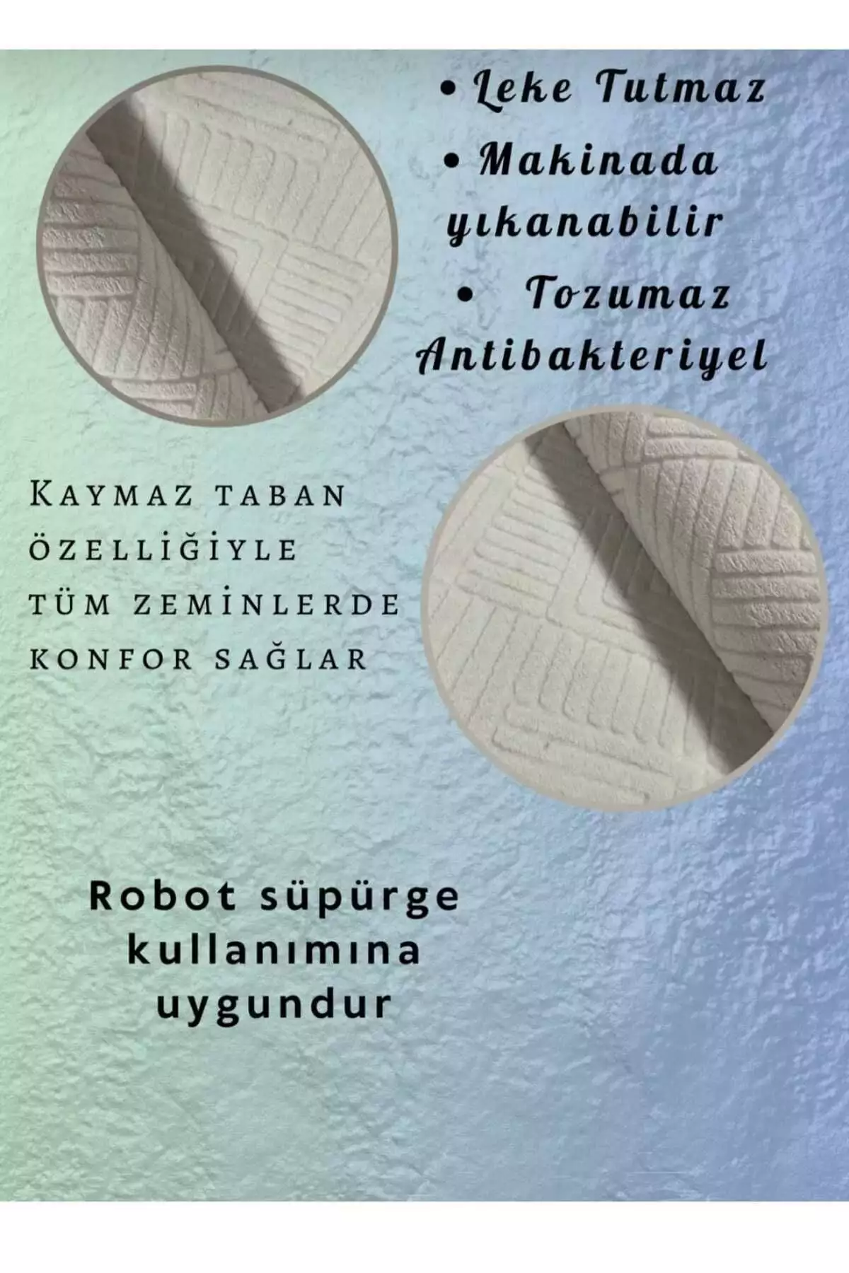 روفرشی با زیره لغزنده برای اتاق نشیمن، راهرو و آشپزخانه - راهپله کرم رنگ برند Merinos - 808328288