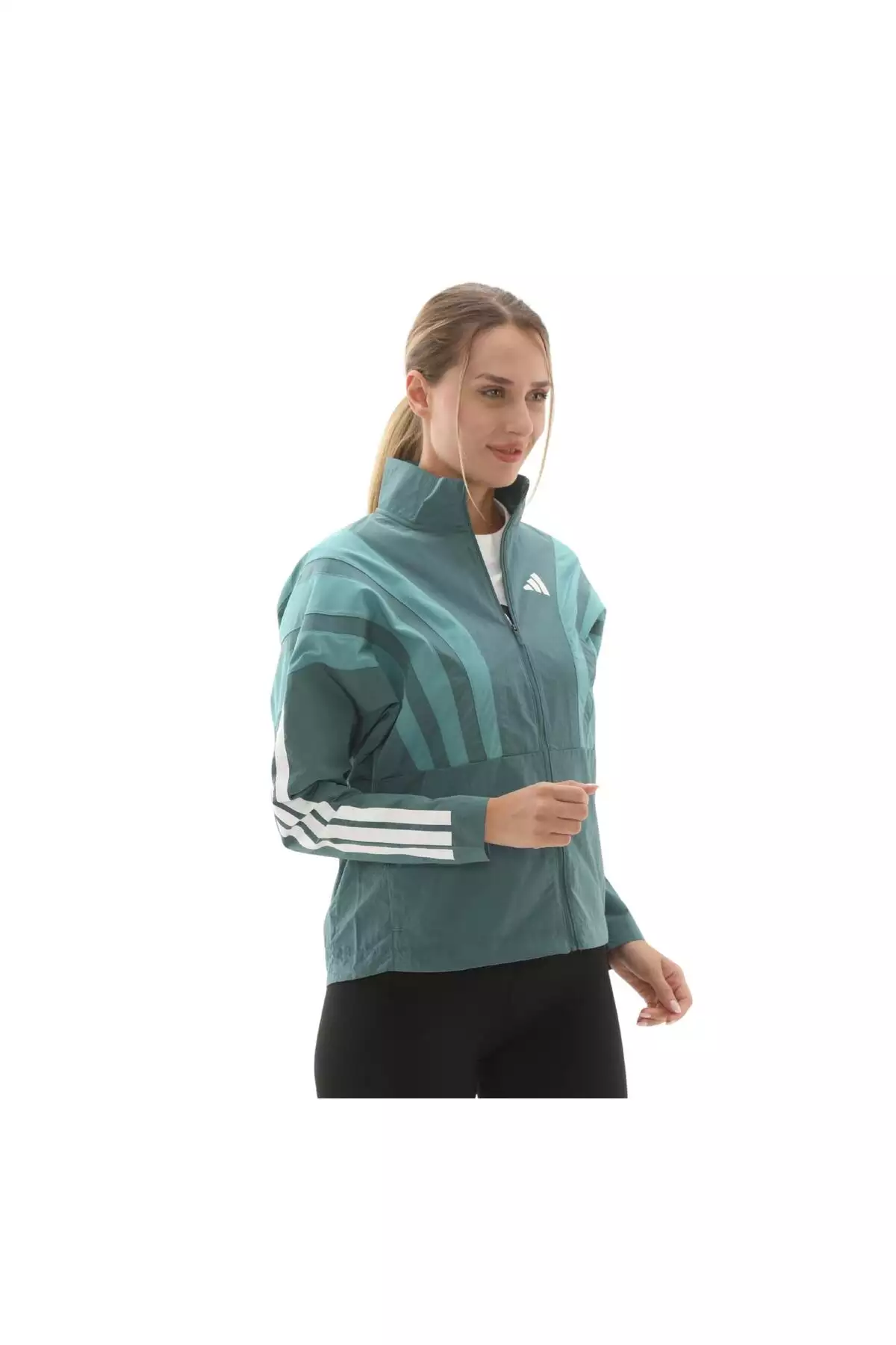 پالتوی بارانی زنانه Adizero A Jkt W مدل HZ3694-K رنگ سبز برند adidas - 971396655