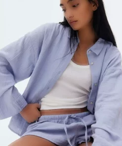 ست پیژامه با پیراهن و شلوارک برند H&M - 955165482