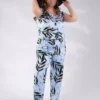 سرهمی گلدار سایز بزرگ آبی برند Roxxlen - 965777380