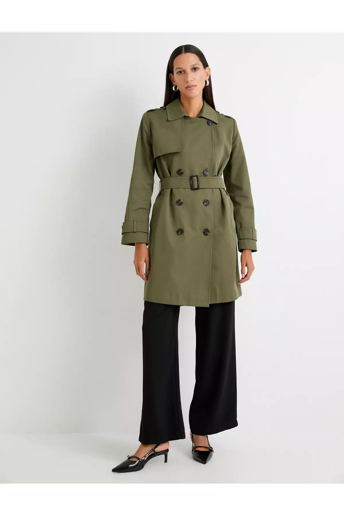 کت شلواری دکمهدار دو ردیف با جیب و جزئیات بادگیر برند Koton - 821444975