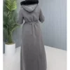 کاپشن کاشی بزرگ زنانه با آستر و کلاهِ جوان برند GLR&GYM - 1018875805