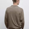 کیس پولو یقه وی، ژاکت با یقه پولو برند Massimo Dutti - 963076468